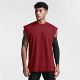 Men's Quick-drying Round Neck Casual Sports Sleeveless T-shirt 59019314L