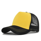 Men's Breathable Solid Color Baseball Cap 22022549YM