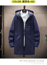 Men's Fleece Mid-length Hooded Jacket 42945200YM