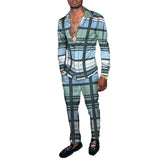 Men's Retro Print Suit 59024576YM