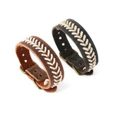 Men's Vintage Braided Cowhide Bracelet 71152560YM