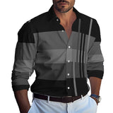 Men's Color Block Casual Shirt 13906915YM