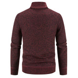 Men's Stand Collar Plus Fleece Thick Stitching Sweater Sweater 61880641YM