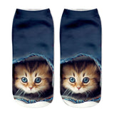 Cat Print Crew Socks 44600869YM