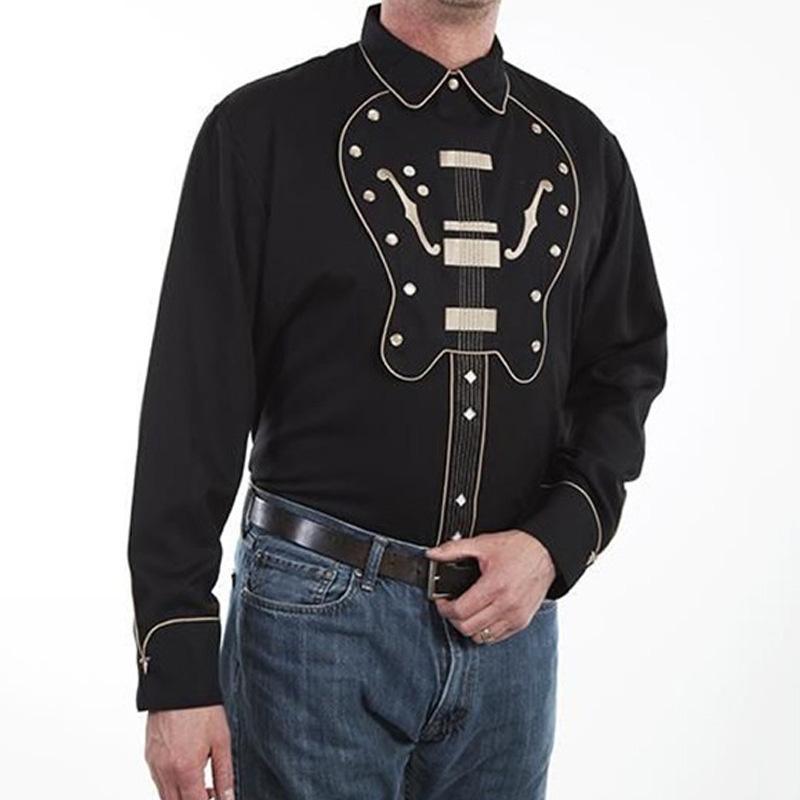 Men's Western Style Long Sleeve Shirt 78561361YM