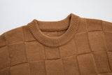 Men's Solid Color Loose Pullover Sweater 24371024YM