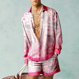 MEN'S SHIRT SHORTS SUIT 78342683YM