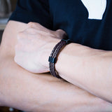 Vintage Multi-layered Woven Leather Bracelet 52316643YM