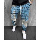 MEN'S PRINTED ELASTICATED SWEATPANTS 31742764YM