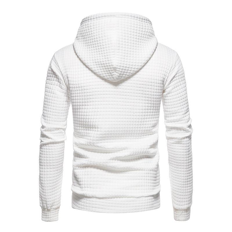 Men's Plaid Hooded Pullover Sweatshirt 18404377YM