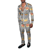 Men's Retro Print Suit 03114812YM