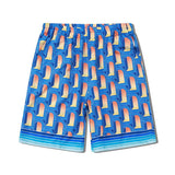 Men's 2 Pice Retro Printed Hawaii Short Sleeve Shirt and Shorts Sets 65692847YY