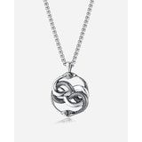 Retro Street Double Snake Entwined Necklace 79480566YM