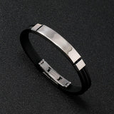 Men's Titanium Steel Silicone Bracelet 34317069YM
