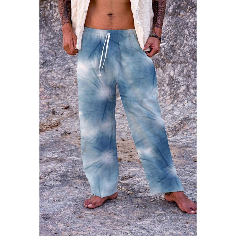Men's Gradient Tie Dye Casual Pants 84094731YM