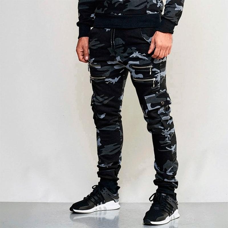 Men's Casual Camo Slim Pants 93786754YM