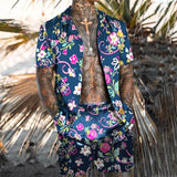 Men's Short Sleeve Shirt Beach Suit 74101952YM