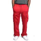 Men's Drawstring Solid Color Trousers 38427740YM