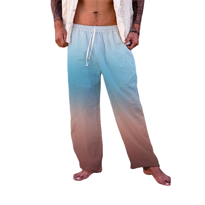 Men's Gradient Tie Dye Casual Pants 67432838YM