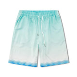 Men's 2 Pice Retro Printed Hawaii Short Sleeve Shirt and Shorts Sets 15293337YY
