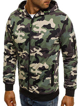 Men's Camouflage Sweatshirt Hooded Cardigan 22160178YM
