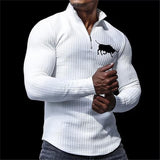 MEN'S CASUAL SOLID COLOR LONG SLEEVE TOPS 63993191YM