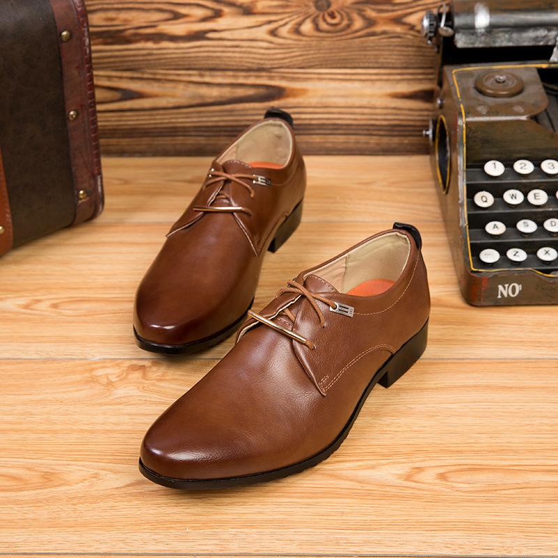 Men's Lace-up Casual Business Leather Shoes 24826944L