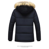 Men's Casual Cold Proof Mid Length Cotton Coat 75818107YM