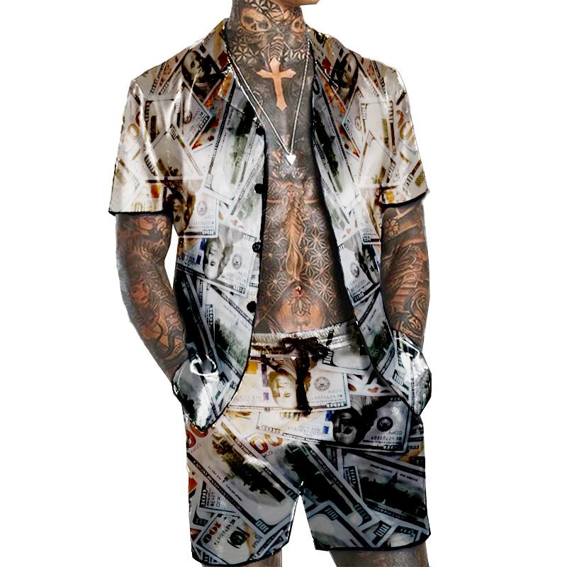 Men's Hawaiian Vacation Two Piece Set 78654287YM