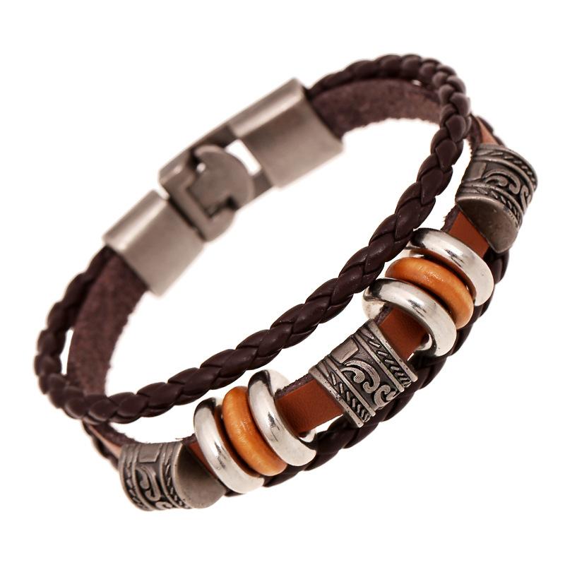 Men's Multi-layered Leather Bracelet 5399221YM