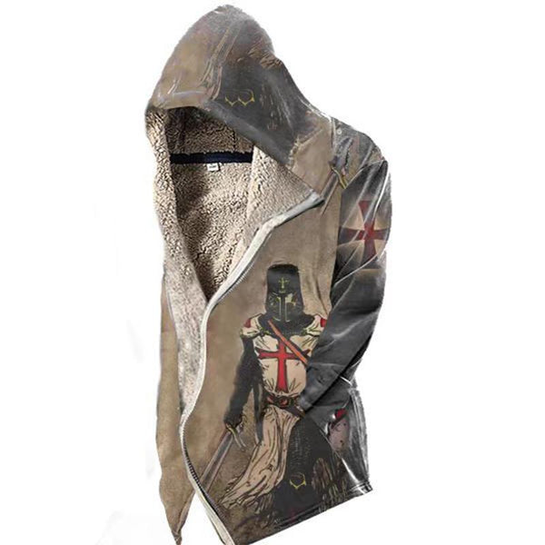 Men's Cape Hooded Drawstring Jacket 60959729YM
