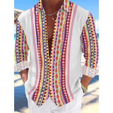 Men's Printed Long Sleeve Shirt 12617476L