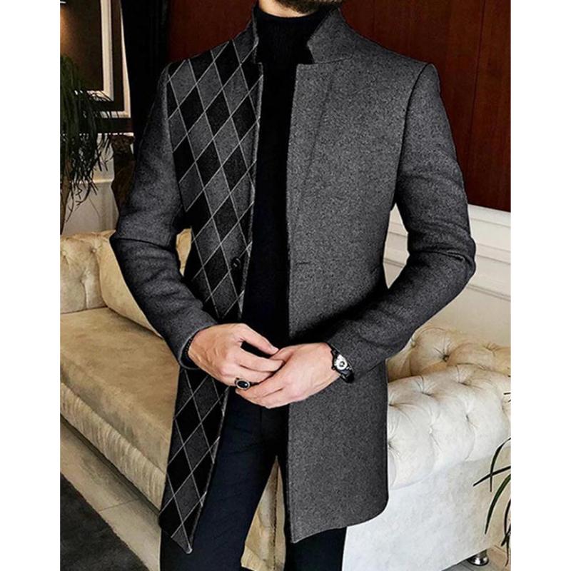 Men's Lapel Printed Jacket 12002488L