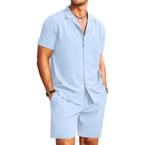 Men's Hawaiian Short Sleeve Shirt Casual Suit 16164136L