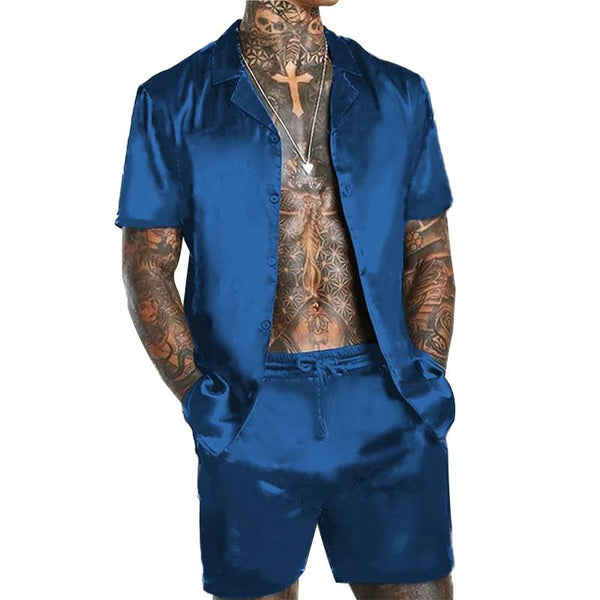 Men's Casual Short Sleeve Shirt Set 52075967L