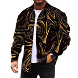 Men's Corduroy Print Long Sleeve Jacket 09848118L
