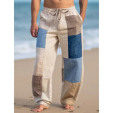 Men's Color Block Printed Casual Trousers 82235003L