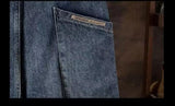 Men's Retro Workwear Straight Wide Leg Jeans 81768673L