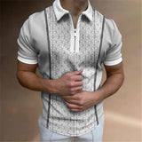 Men's Casual Printed Polo Shirt 52636738L
