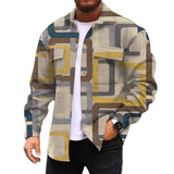 Men's Corduroy Print Long Sleeve Jacket 81094284L