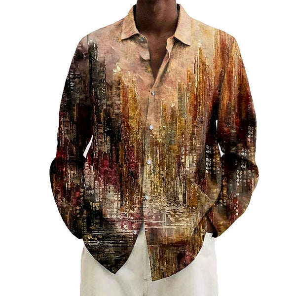 Men's Long Sleeve Printed Shirt 18950882L