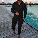 Men's Long Sleeves and Trousers Sports Casual Set 42887997L