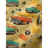 Car Printed Men's Pocket Short Sleeve Shirt 03203919L