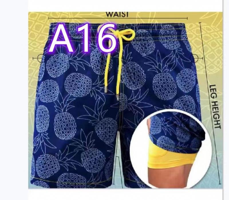 Men's Hawaiian Resort Print Double Shorts 41594623L