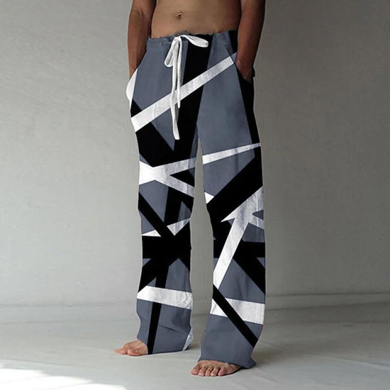 Men's Printed Casual Trousers 64089810L