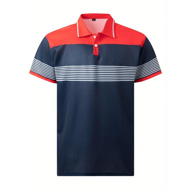 Men's Casual Striped Polo Shirt 29664246L