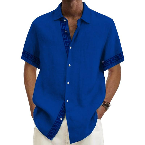 Men's Printed Short Sleeve Shirt 15918887L