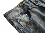 Men's Ripped Straight Fit Jeans 24376452L
