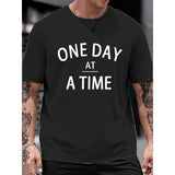 Men's Cotton One Day At A Time Short Sleeve T-shirt 11126006L
