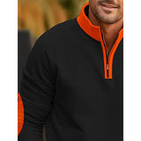 Men's Long Sleeve Color Block Polo Shirt 46386332L